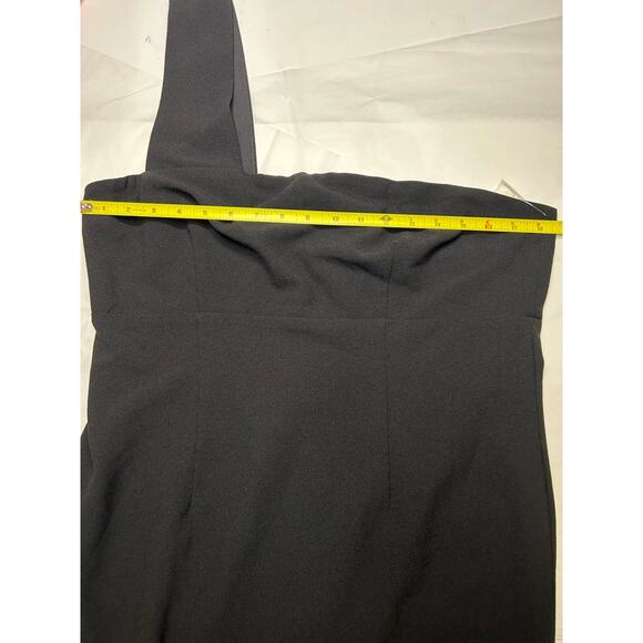 NEW! NICOLE MILLER LOLA Crepe One Shoulder Mini Dress Size 14. NWOT - Picture 6 of 8